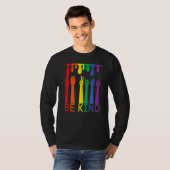 be child, rainbow colours, hands with finger langu t-shirt (Voorkant volledig)