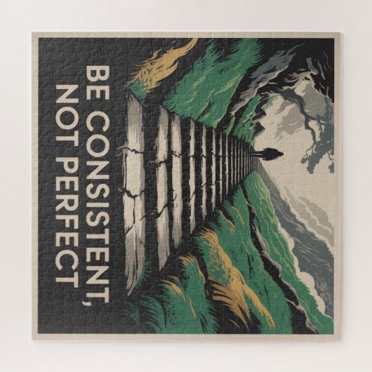 Be Consistent, Not Perfect Legpuzzel (Horizontaal)