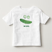 BE COOL als Cucumber Funny Waterverf Face Kinder Shirts (Voorkant)