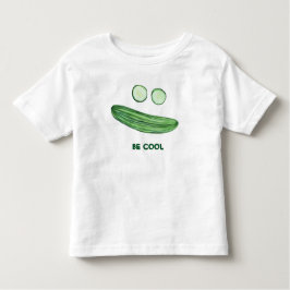 BE COOL als Cucumber Funny Waterverf Face Kinder Shirts