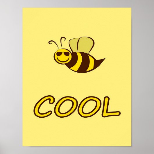 Be Cool, Bee Gifts, I Love Bee, Beekeeping Gift Poster (Voorkant)