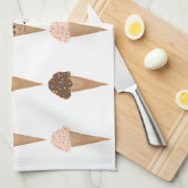 BE COOL Funny Talking Pink Ice Cream Theedoek (Quarter Fold)