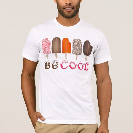 BE COOL Ice Cream Poppen Popsicles T-shirt (Voorkant)