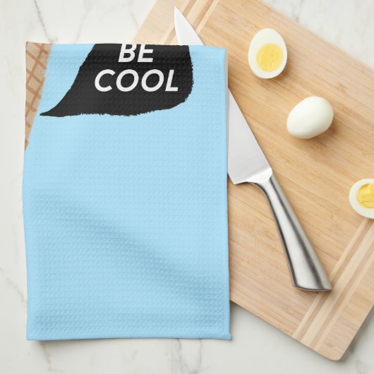 BE COOL roze pratende ijskap Theedoek (Quarter Fold)