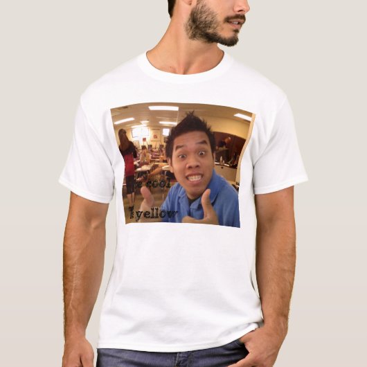 BE COOL YELLOW EN ASIAN T-SHIRT (Voorkant)