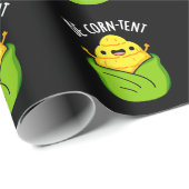 Be Corn-tent Grappige Corn Pun Donker BG Cadeaupapier (Rol Hoek)