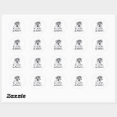 Be Crazy Be Authentic Ronde Sticker (Vel)
