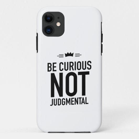 Be curious black Case-Mate iPhone case (Achterkant)