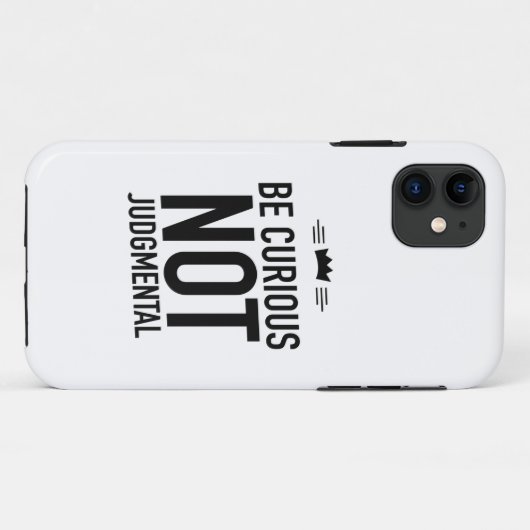 Be curious black Case-Mate iPhone case (Achterkant (horizontaal))