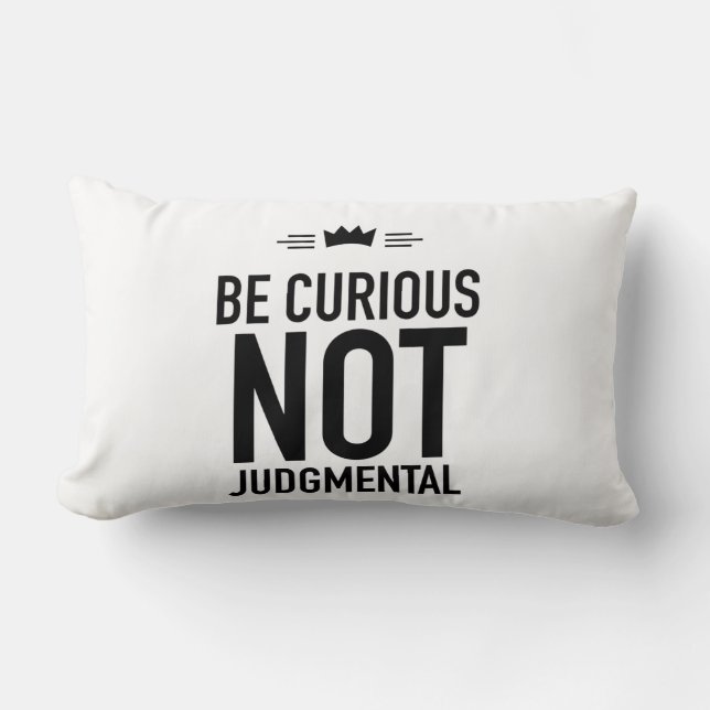 Be curious black kussen (Voorkant)