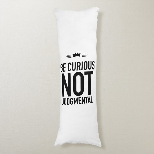 Be curious black lichaamskussen (Voorkant Verticaal)