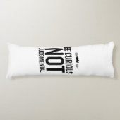 Be curious black lichaamskussen (Voorkant)