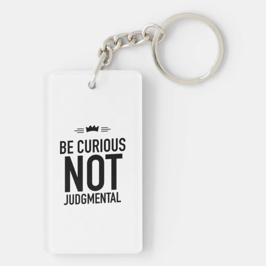 Be curious black sleutelhanger (achterkant)