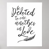 Be Devoted to One Another in Love Art Print (Voorkant)