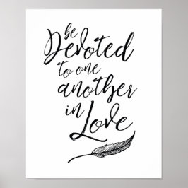 Be Devoted to One Another in Love Art Print