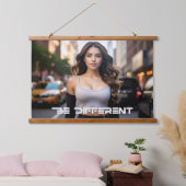 BE DIFFERENT HANGEND WANDKLEED (Slaapkamer)