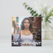 BE DIFFERENT KAART (Staand voorkant)