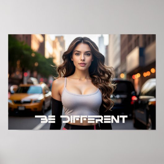 BE DIFFERENT POSTER (Voorkant)