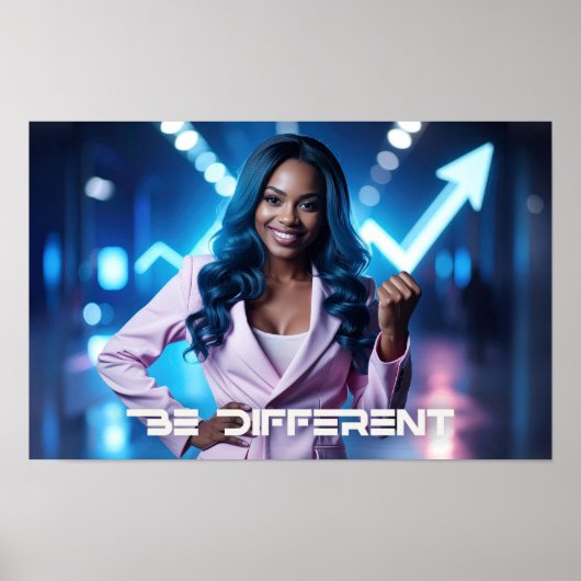 BE DIFFERENT POSTER (Voorkant)