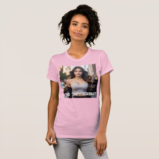 BE DIFFERENT T-SHIRT (Voorkant volledig)