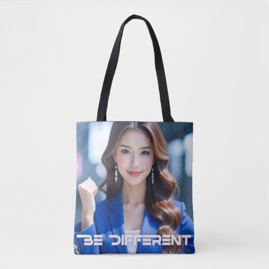 BE DIFFERENT - T-Shirt Tote Bag (Voorkant)
