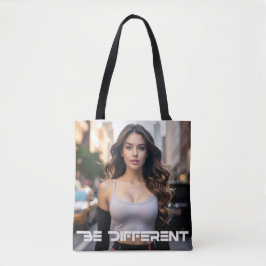 BE DIFFERENT TOTE BAG