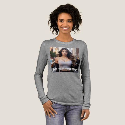 BE DIFFERENT Tri-Blend SHIRT (Voorkant)