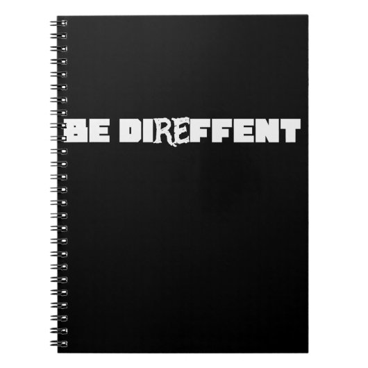 Be Direffent Notitieboek (Voorkant)
