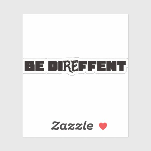 Be Direffent Sticker (Vel)