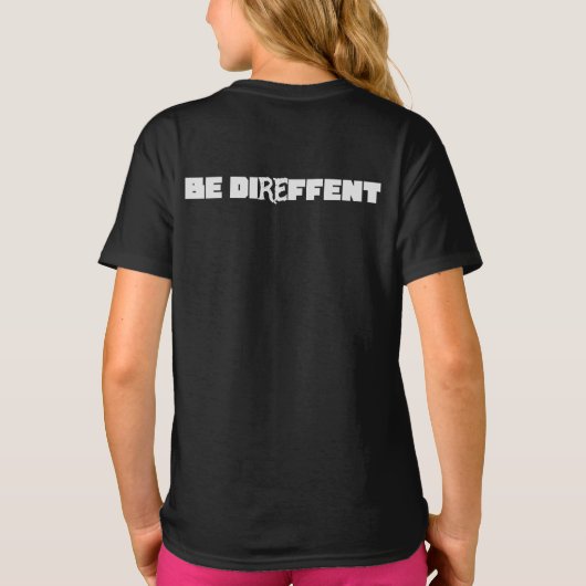 Be Direffent T-shirt (Achterkant)