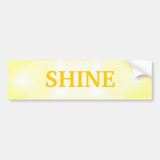 BE DIVINE, SCHIJN BUMPERSTICKER (Voorkant)