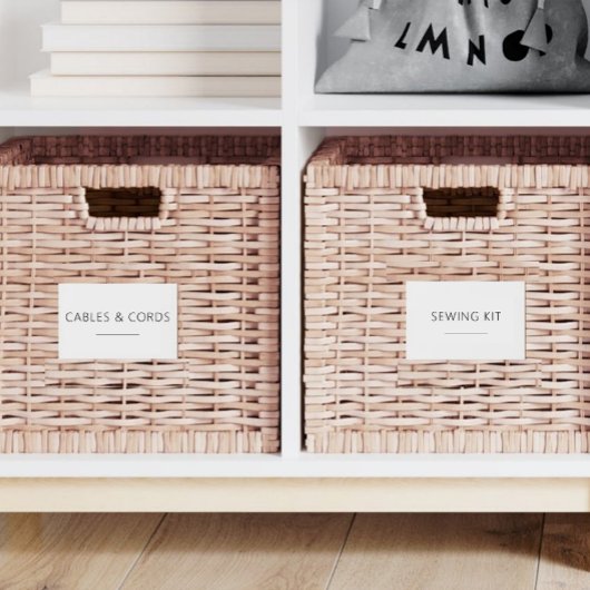 Be-editabele Huis Essentiële 3.5x2 Inch Label Set
