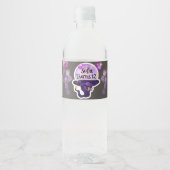 Be-editabele Verjaardags Waterfles Labels in Sproo Etiket (Voorkant)