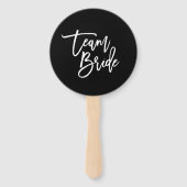 Be-editable Achtergrond Witte Borstel Schrift Team Handwaaier (Voorkant)