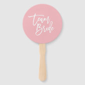 Be-editable Achtergrond Witte Borstel Schrift Team Handwaaier (Voorkant)