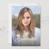 Be-editable achtergrondkleur Mortarboard foto afge (Voorkant)