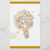 Be-editable berenballonnen babyshower uitnodiging, (Achterkant)