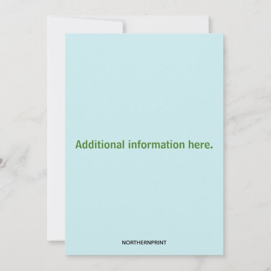 Be-editable blauwe rozen  foto viering van het lev kaart (Achterkant)