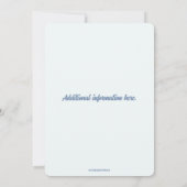 Be-editable bloemen en blauwe vlinders kaart (Achterkant)