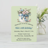 Be-editable Bloemen in een Emmer Kaart (Staand voorkant)