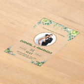 Be-editable bruiloft uitnodiging met landelijke gr (Laagn)