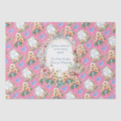 Be-editable Feliz Dia Mama in het Roze Tissuepapier (Voorkant)