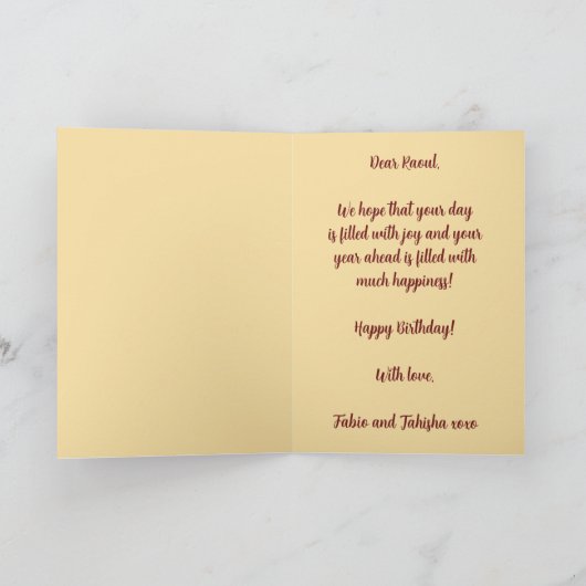 Be-editable Folk Art Iguana Verjaardag Kaart (Binnen)