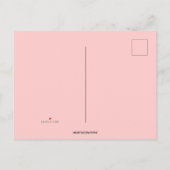 Be-editable harten en bloemen Valentijnsdag Uitnodiging Briefkaart (Achterkant)