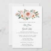Be-editable Licht Roze Rozen Kaart (Voorkant)