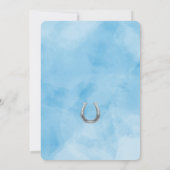 Be-editable paarden verjaardagsuitnodiging kaart (Achterkant)