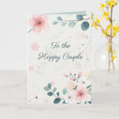 Be-editable Pastelkleurige Bloemen Bloesem Kaart (Gele Bloem)