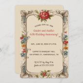 Be-editable Romantische Rozentuin Kaart (Voorkant / Achterkant)