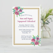 Be-editable Romantische Waterverfrozen Kaart (Staand voorkant)