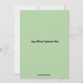 Be-editable Schouwtafel Huisinrichting Feestje Kaart (Achterkant)